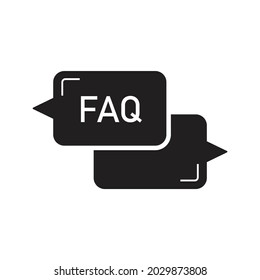 Faq icon design isolated on white background vector illustration