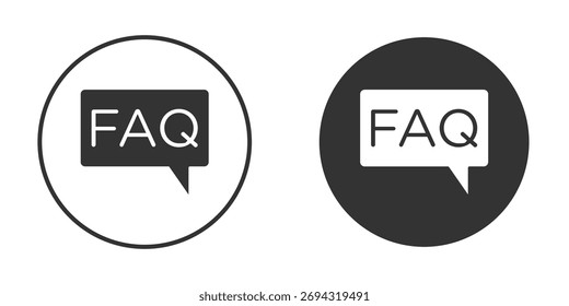 Ícone de FAQ projetor vetores, ilustração de vetor