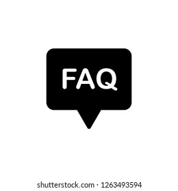 FAQ Icon. Editable Vector 64x64 Pixel.