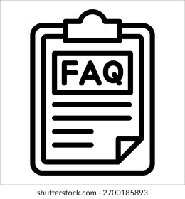 Faq Icon Elemento Para El Diseño