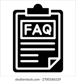 FAQ-Symbolelement für Design