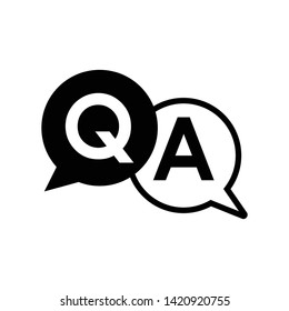 Faq icon flat vector illustration design isolated on white background