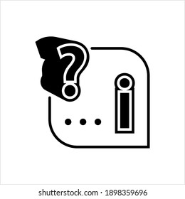 Faq Icon, Frequently Asked Question Answer Vector Art Illustration