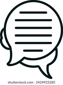 Faq icon for help, ask, discussion, speech, to get information about frequently asked questions symbol for an app or web design interface vector
