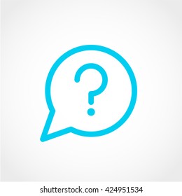 Faq Icon Isolated on White Background