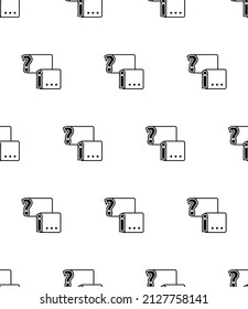 Icono Faq Patrón sin inconvenientes, pregunta frecuente Respuesta Vector Ilustración de arte
