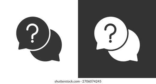 FAQ-Symbol. Symbol für durchgezogene Glyphenserie