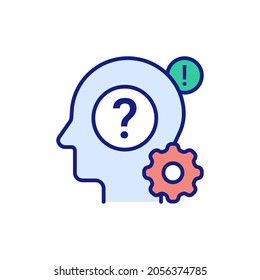 FAQ icon in vector. Logotype