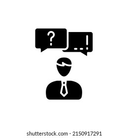 FAQ icon in vector. logotype