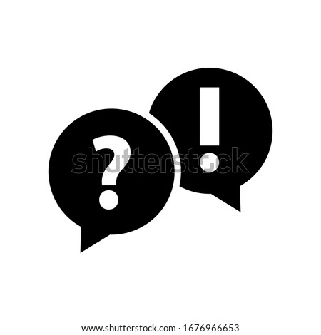 FAQ icon vector. questions and answers illustration sign.