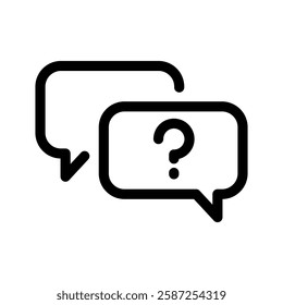 Faq Icon Vector Symbol Design Illustration