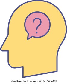 Faq Isolierte Vektorsymbol, das leicht modifiziert oder bearbeitet werden kann

