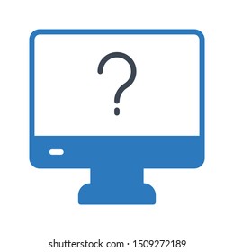 faq mind glyph colour vector icon
