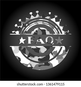 FAQ on grey camo texture