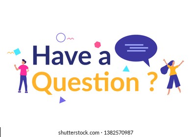 FAQ and Q&A vector ilustration concept for web landing page template, banner, flyer, card and presentation