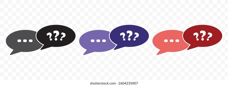 FAQ, question and answer icon vector. Q and A sign symbol. EPS10