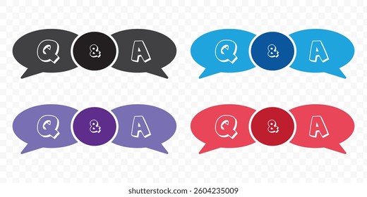 FAQ, question and answer icon vector. Q and A sign symbol. EPS10