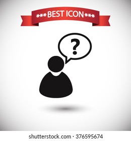 FAQ question icon vector