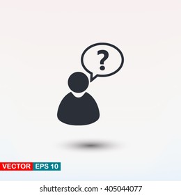 FAQ Question Icon Vector