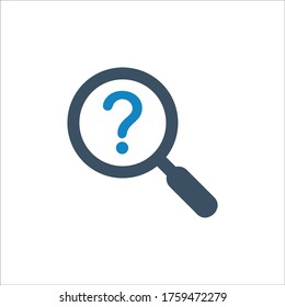 Faq question icon (vector illustration)