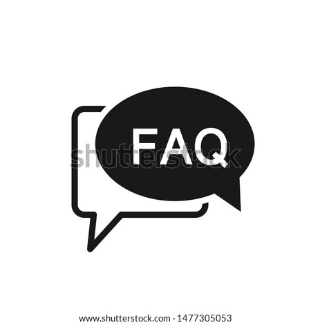 FAQ, questions and answers icon. Line, glyph and filled outline colorful version, Q and A speech outline and filled vector sign. Symbol, logo illustration. Different style icons set. Vector graphics