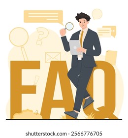 FAQ section providing answers to common questions, helping users find quick solutions