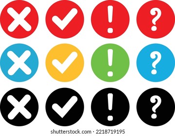  FAQ sign isolated on white background. Vector illustration.  Tick, question and answers mark.