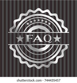 FAQ silvery badge