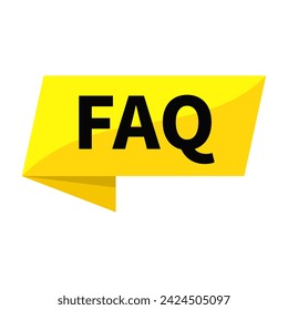FAQ Texto En Forma De Rectángulo De Cinta Amarilla Para Preguntas Frecuentes Información Ayuda Soporte Guía Marketing Empresarial Redes Sociales

