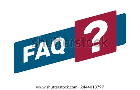 FAQ vector banner. Frequently asked question social media post.
