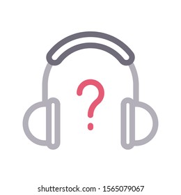 FAQ vector colour line icon 