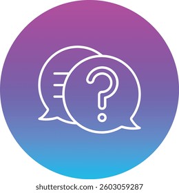 Faq vector icon. Can be used for printing, mobile and web applications.