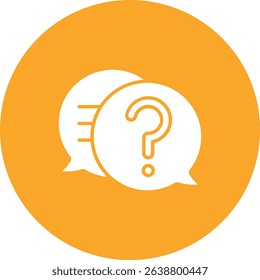 Faq vector icon. Can be used for printing, mobile and web applications.