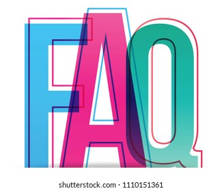 FAQ vector icon, help symbol. Modern, simple flat vector illustration for web site or mobile app