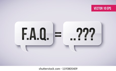 Faq vector icon, help symbol. Modern, simple flat vector illustration for web site or mobile app
