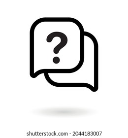 Faq vector icon, help symbol. Modern, simple flat vector illustration for web site or mobile app