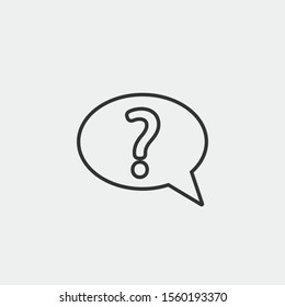 FAQ vector icon illustration sign