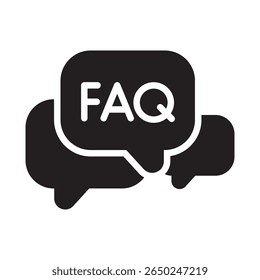 FAQ Vector Icon which can easily modify or edit
