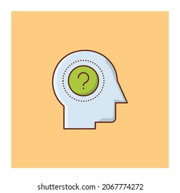 FAQ Ilustración vectorial en un fondo transparente. Símbolos de calidad superior.Icono de color plano de línea vectorial para el concepto y el diseño gráfico.