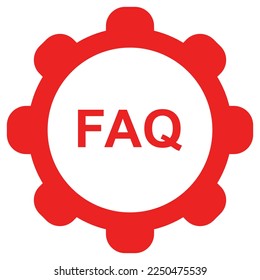 Preguntas frecuentes y rueda sobre blanco