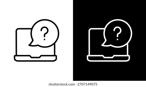 Design des weißen FAQ-Symbolsatzes