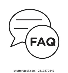 FAQline icon. vector illustration. EPS10