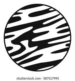 Far away planet icon. Simple illustration of far away planet vector icon for web