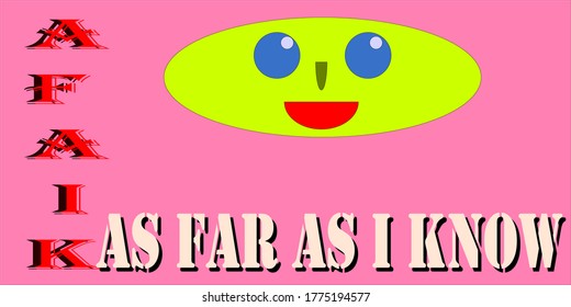 As far as I know communication sentence presented with shot form vector word illustration.