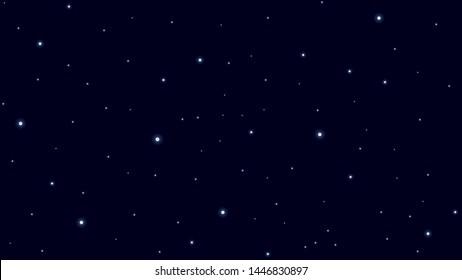 Far space with cold stars
