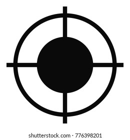 Far target icon. Simple illustration of far target vector icon for web