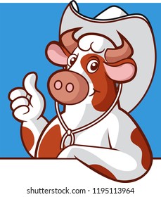 Far West Cow cartoon character