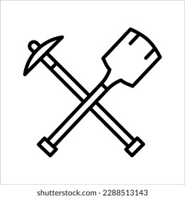 Far West Simple Vector line icon, on white background.