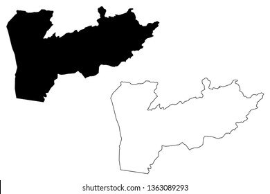 Farah Province (Islamic Republic of Afghanistan, Provinces of Afghanistan) map vector illustration, scribble sketch Farah map