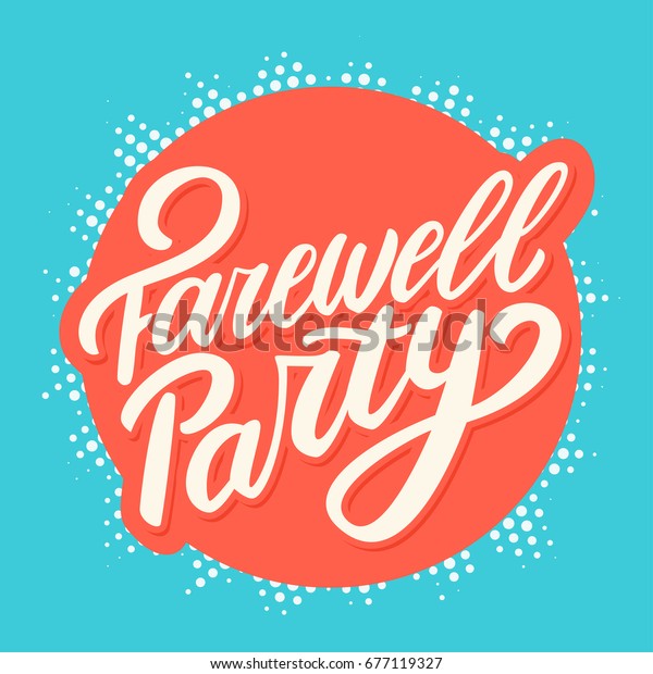 Farewell Party Banner Stock Vector (Royalty Free) 677119327